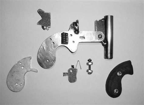 sheet metal derringer|handmade weapons from scrap metal.